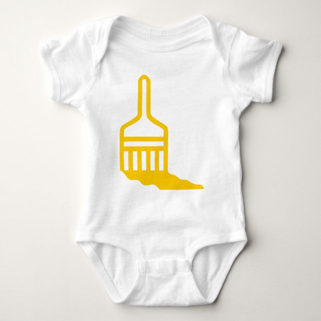 Paintbrush Icon Baby Bodysuit (Front)