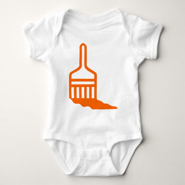 Paintbrush Icon Baby Bodysuit (Front)