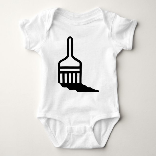 Paintbrush Icon Baby Bodysuit (Front)