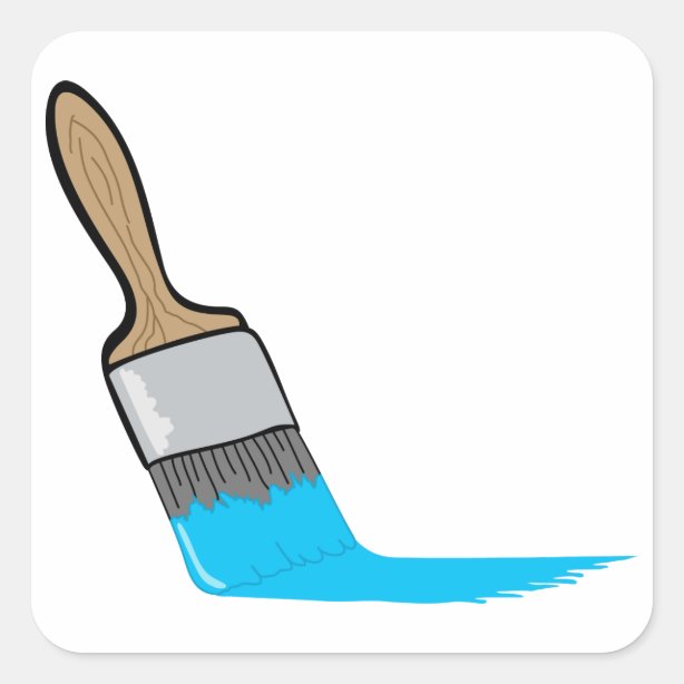 Paintbrush Stickers Zazzle