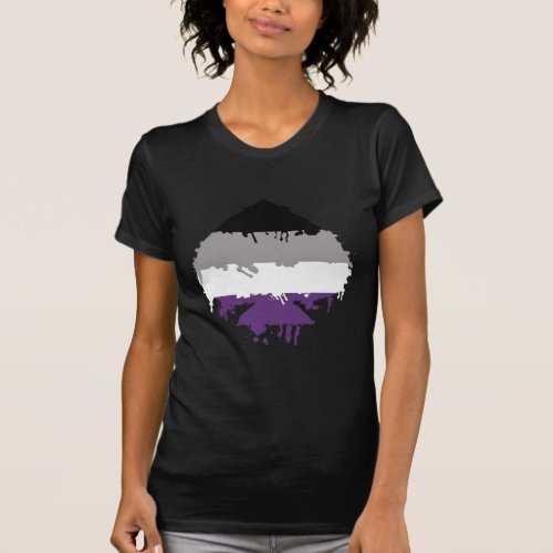 Paintdrip Asexual Ace T_Shirt