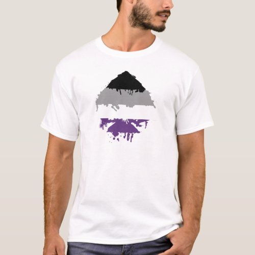 Paintdrip Asexual Ace T_Shirt