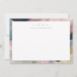 Painted Abstract Art Personal Stationery Note card