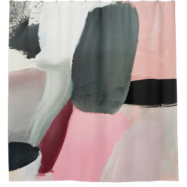 Painted abstract background. Abstract art backgrou Shower Curtain (Front)
