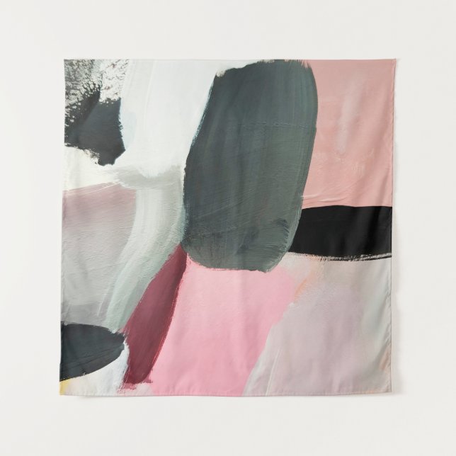 Painted abstract background. Abstract art backgrou Tapestry (Front)