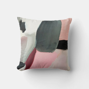 Painted abstract background. Abstract art backgrou Throw Pillow