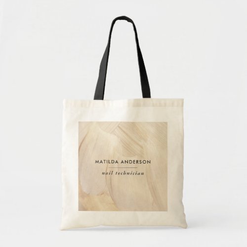 Painted Abstract Natural Elegant Neutral business Tote Bag