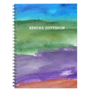 painted abstract notebook