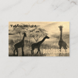 Painted Africa Animals Nature Art Artist Coach Business Card