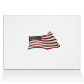 Painted American Flag on Rustic Wood Texture (Inside Horizontal (Top))