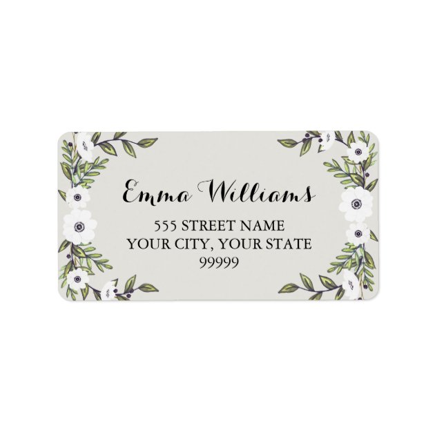 Painted Anemones - Address Labels