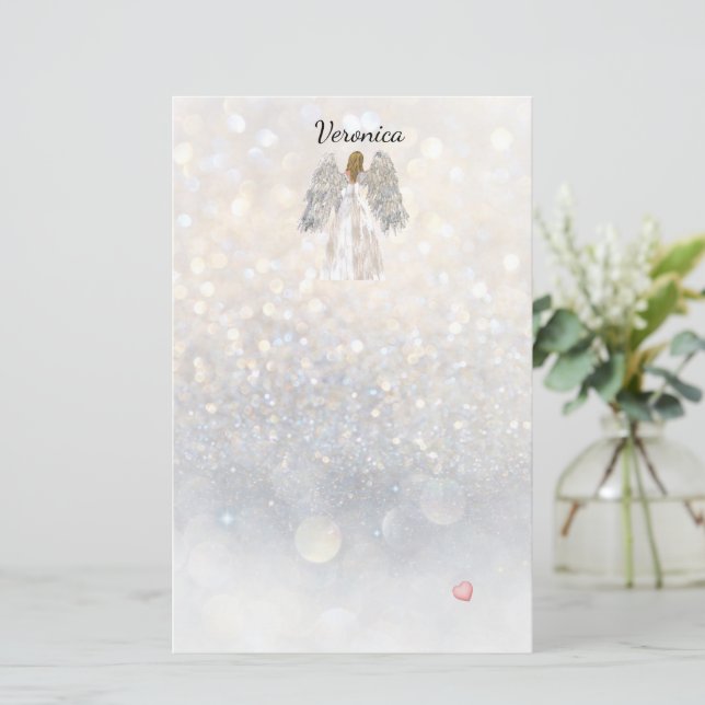 Painted Angel Stationery (Standing Front)