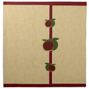 Painted Apples (foe/cranberry) Napkins
