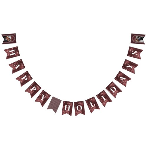 Painted Arch Holiday Party Bunting Banner _ Red