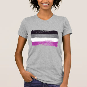 PAINTED ASEXUAL PRIDE FLAG T-Shirt