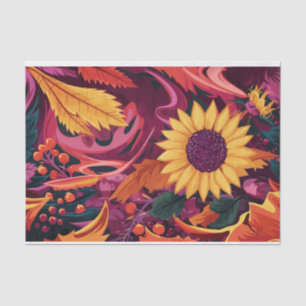 Painted Autumn Sunflower, Fall Festival! Tissue Paper
