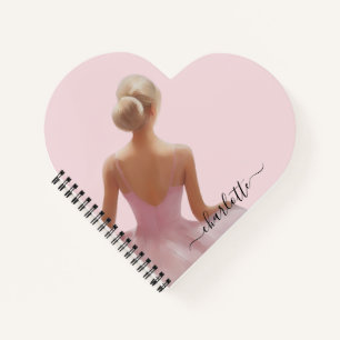 Painted Ballerina in Pink Notebook