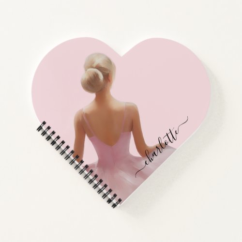 Painted Ballerina in Pink Notebook