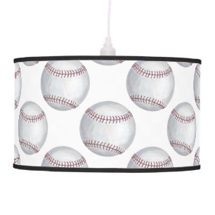 Painted Baseball Pattern Ceiling Lamp