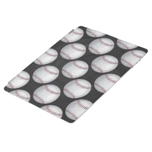 Painted Baseball Pattern iPad Smart Cover (Side)