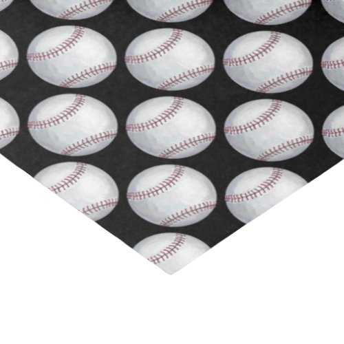 Painted Baseball Pattern Tissue Paper