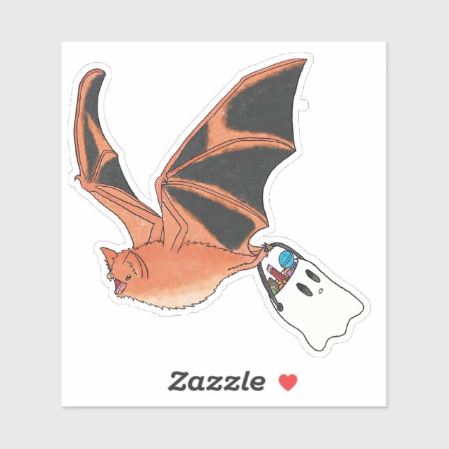 Painted Bat Sticker (Sheet)