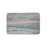 Painted Beach Scene Bath Mat