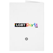 PAINTED BISEXUAL SYMBOL PRIDE FLAG CARDS (Back)