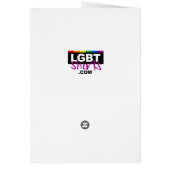 PAINTED BISEXUAL SYMBOL PRIDE FLAG CARDS (Back)