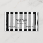 Painted Black Stripes Business Card