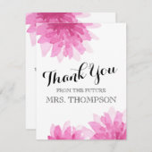 Painted Blooms | Bridal Shower Thank You (Front/Back)