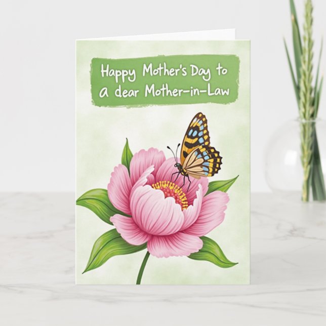 Painted Blossom Mothers Day Card (Front)