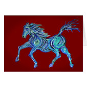 Painted Blue Horse (Front Horizontal)