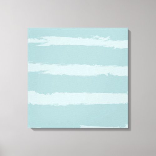 Painted Blue Stripes Canvas Print