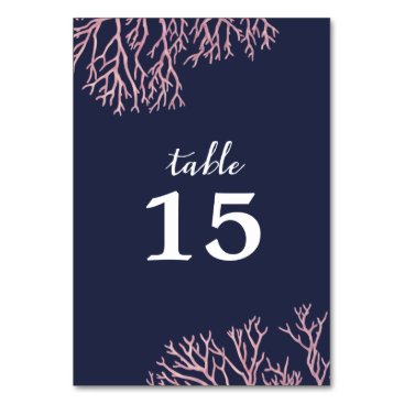 Painted Blush Pink Corals Beach Tropical Wedding Card Painted Blush Pink Corals Beach Tropical Wedding Card