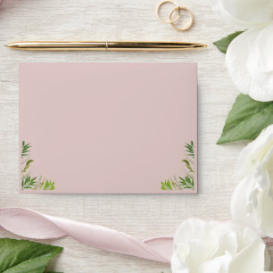 Painted Brick Green Ivy Wedding Card Envelope