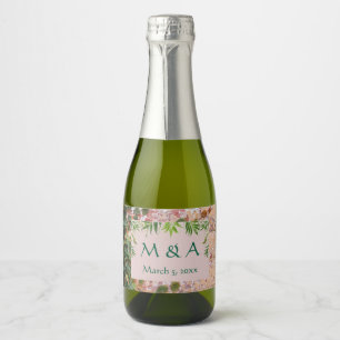 Painted Bricks Green Ivy Wedding Mini Wine Labels