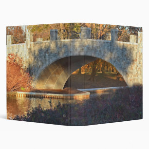 Painted Bridge at Sunset by Shirley Taylor 3 Ring Binder