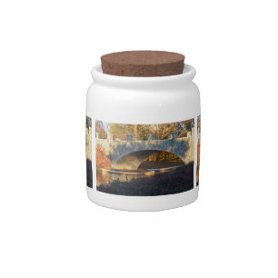 Painted Bridge at Sunset by Shirley Taylor Candy Jar