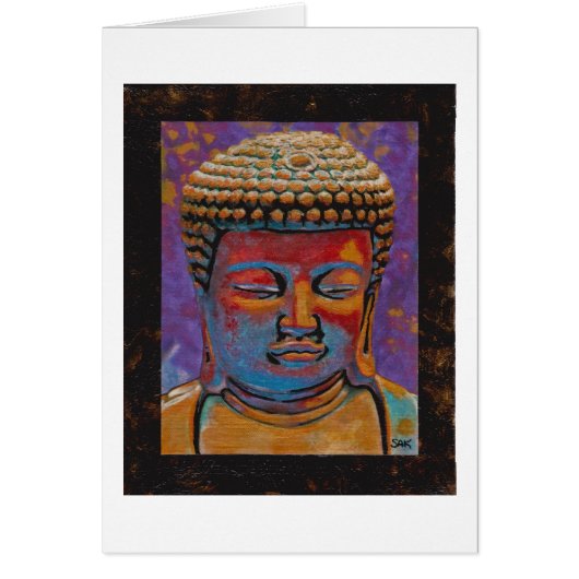Painted Buddha, Framed Cards (Front)