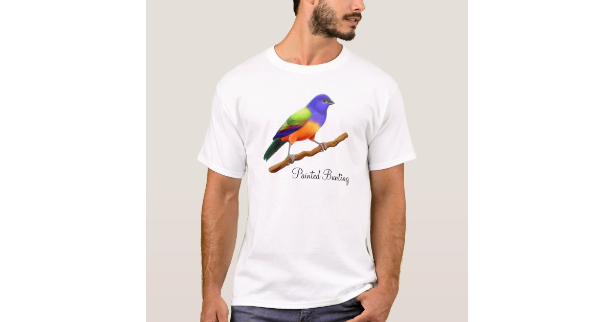 Painted Bunting TShirt Zazzle