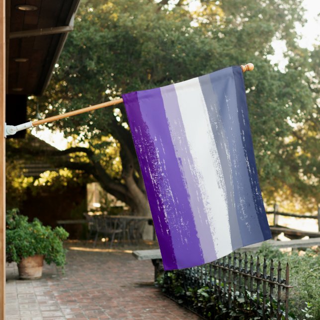 Painted Butch Lesbian Pride Flag (In SItu)