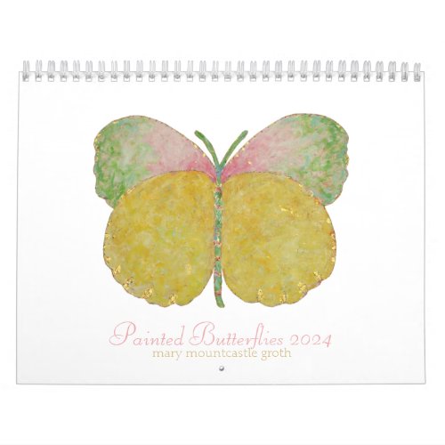 Painted Butterflies 2024 Calendar