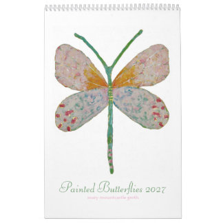 Painted Butterflies 2027 Calendar