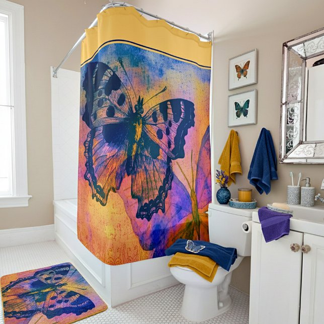 Painted butterflies  shower curtain (Creator Uploaded)