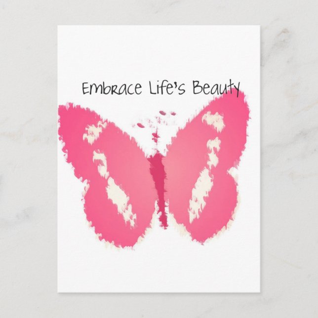 Painted Butterfly Beauty Postcard (Front)