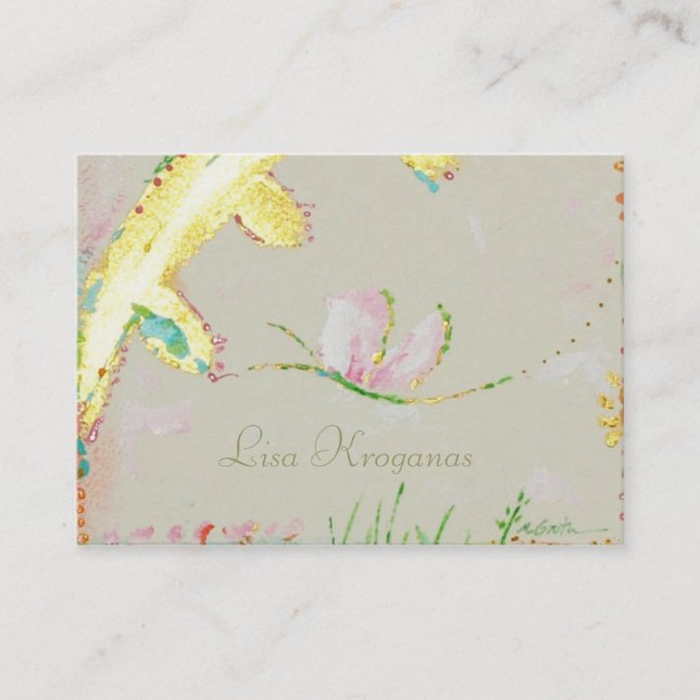 painted butterfly biz card (Front)
