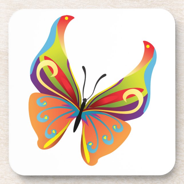 Painted Butterfly Coaster (Front)