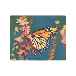 Painted Butterfly Metal Print