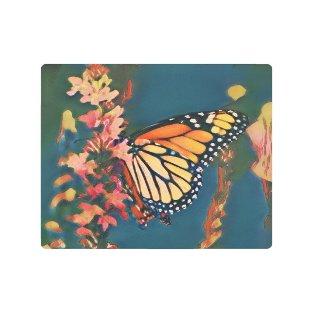Painted Butterfly Metal Print (Front)